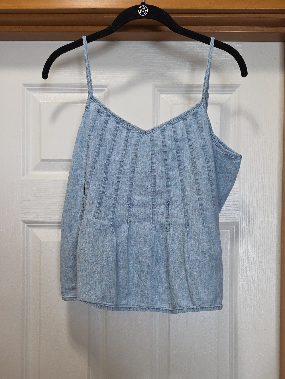 GAP Light Blue Denim-Style Spaghetti Strap Camisole
